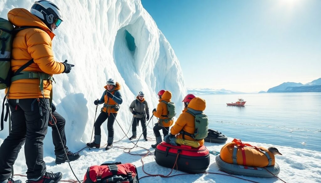 winter getaways iceberg climb ahsarahuas